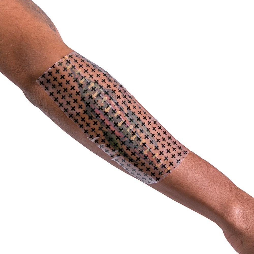 Recovery Aftercare Derm Shield Tattoo Cover Up Patch - Latex-Free & Waterproof Tattoo Aftercare Bandage - Transparent Matte Film - Breathable & Flexible - Promotes Healing & Skin Renewal (7.9" x 8 yd)