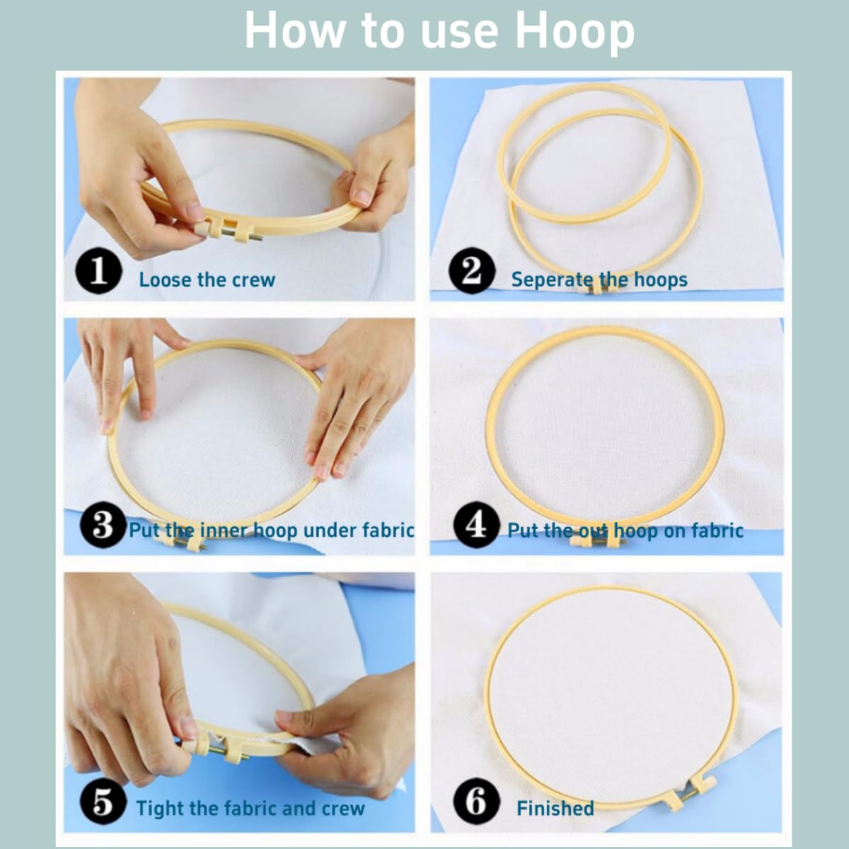 Punch Needle Kits Lemon Spice DIY Embroidery Starter Set with Hoop Easy for Beginners Stress Relief Handmade Craft Hobby and Home Decor 20x20cm-10