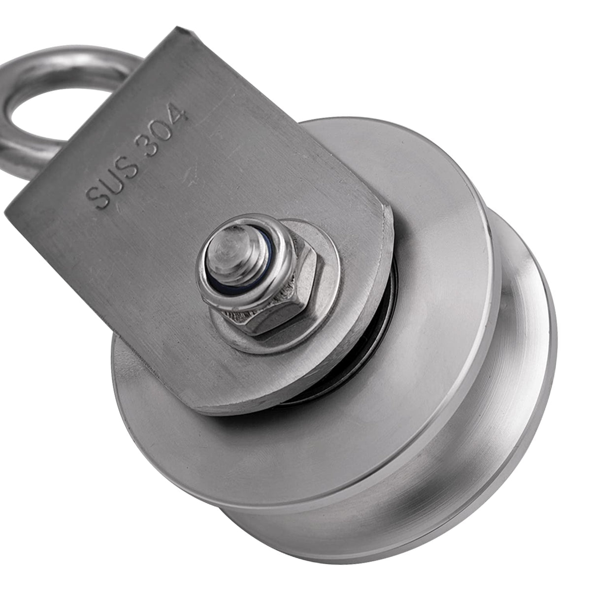 SHINICO Cable Pulley Wheel, Swivel Pulley Block, Stainless Steel, Bearing Inside, Heavy Duty, Loading 1760lb