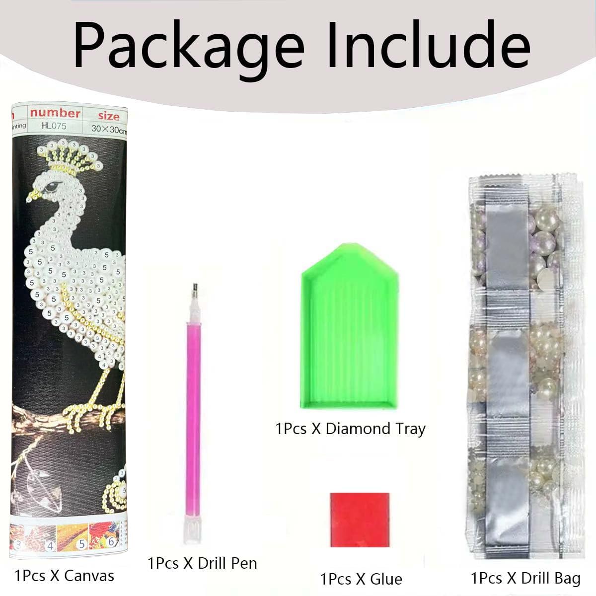GEMFAMILY 5D Diamond Painting Kits for Adults,DIY Special Shaped Diamond Art Kit for Mandala,Pearl Diamond Dots Painting Crystal Rhinestone Gem Art for Home Wall Decor 11.8 X 11.8 Inch