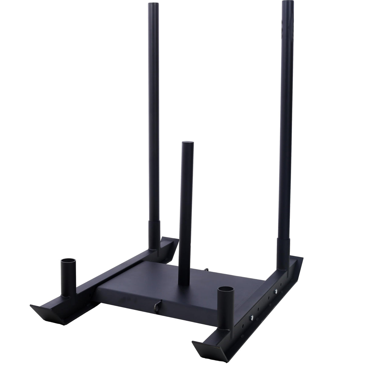 Gecheer Weight Training Pull Sled for Strength, Speed & Conditioning – Heavy-Duty Steel Fitness Sled with 2-Inch Plate Holder for Grass or Turf