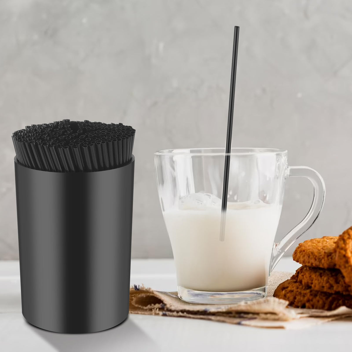 500 Pcs 5 Inch Coffee Stirrer Holder Black Coffee Stir Sticks Holder Stir Sticks for Coffee Bar Coffee Stirrers Reusable for Mixing Coffee Milk Cocktail Drinks Coffee Party Supplies