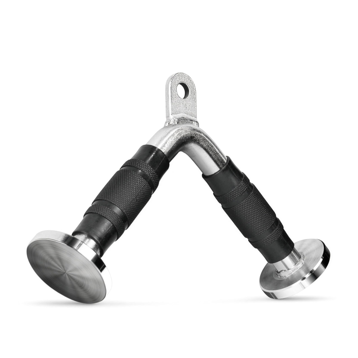 CAP Barbell Deluxe Triceps V-Bar with Rubber Handgrips – Cable Machine Attachment for Tricep Exercises, LAT Pulldown & Home Gym Workouts