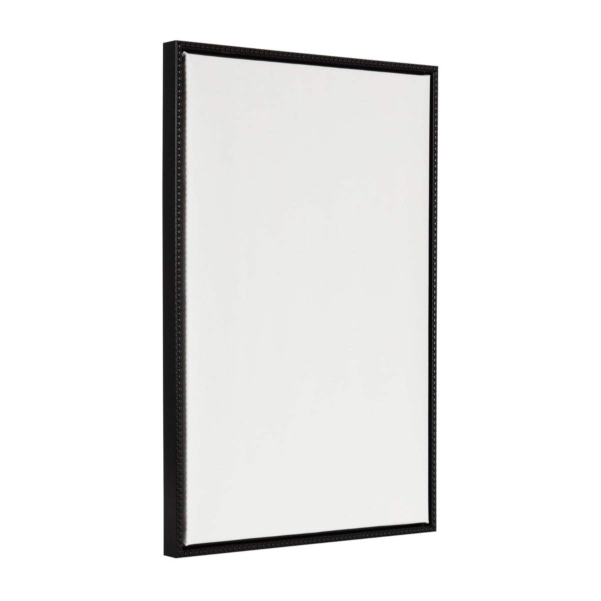 Kate and Laurel Sylvie Blank Framed Canvas Wall Art, 23x33 Black Beaded, Vintage Modern Empty Canvas for Paint-Your-Own Art, Ready to Paint Premium Canvas Already Framed