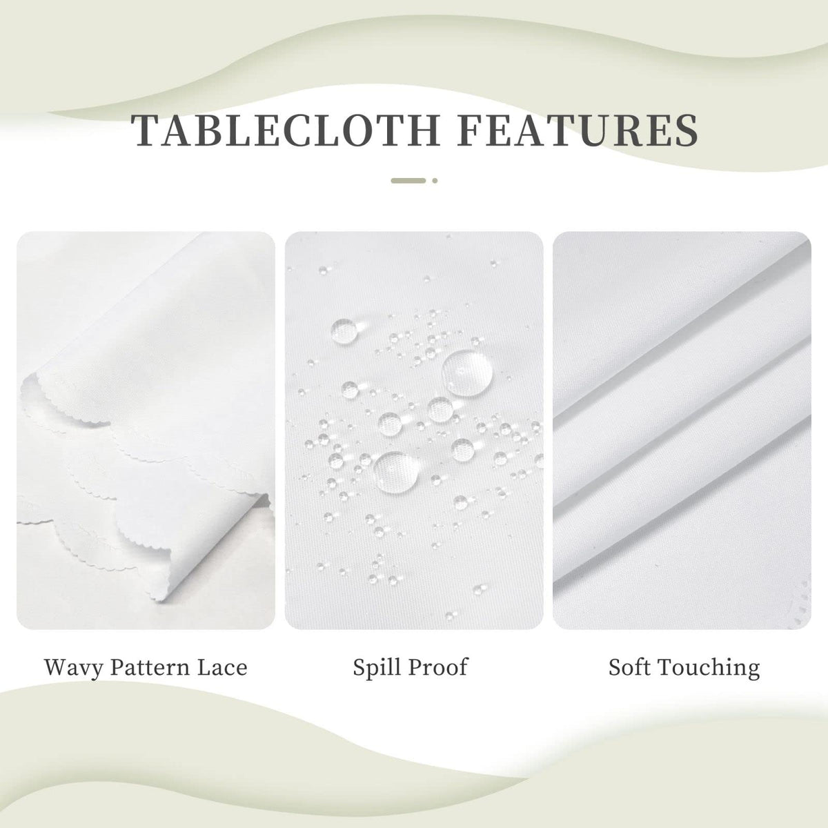 Ecixzyo Halloween Round Tablecloth 60 Inch Polyester Washable Table Cover Home Decor for Kitchen Dining Party Picnic