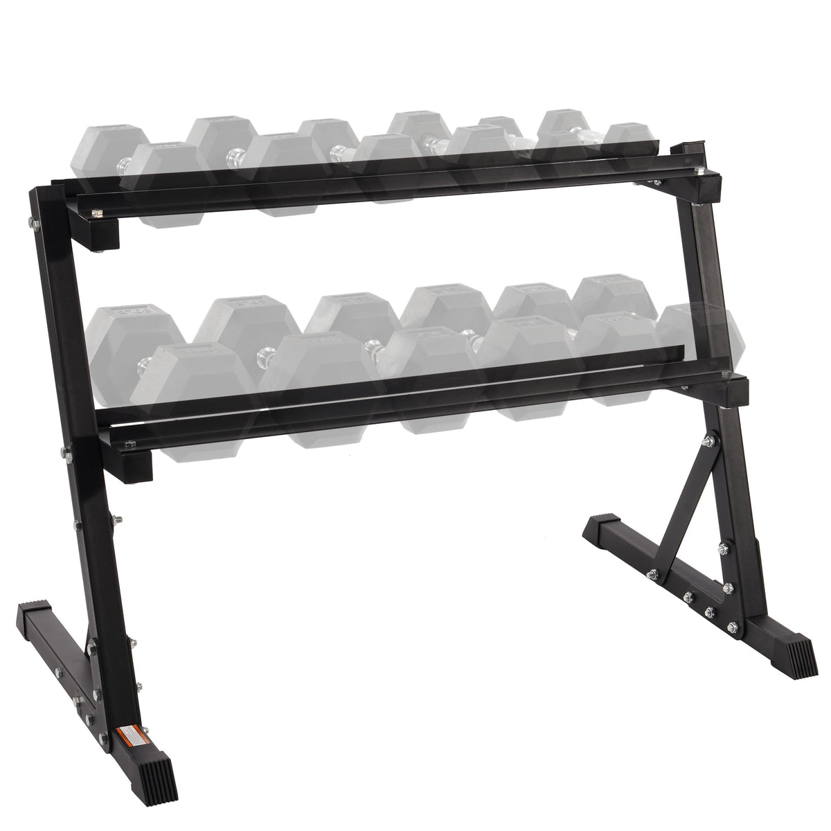 BalanceFrom Dumbbell Rack Multifunctional Weight Stand for Home Gym, 2 Tier Weight Rack