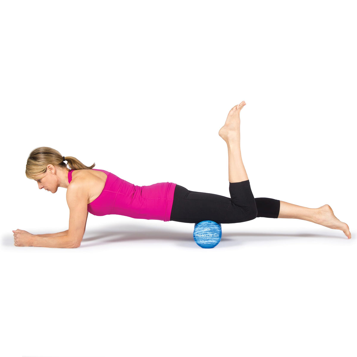 OPTP PRO-Roller Soft Density Foam Roller – Low Density Soft Foam Roller for Physical Therapy, Pilates, Yoga Foam Roll Exercises, and Muscle Recovery- Blue 36" x 6"