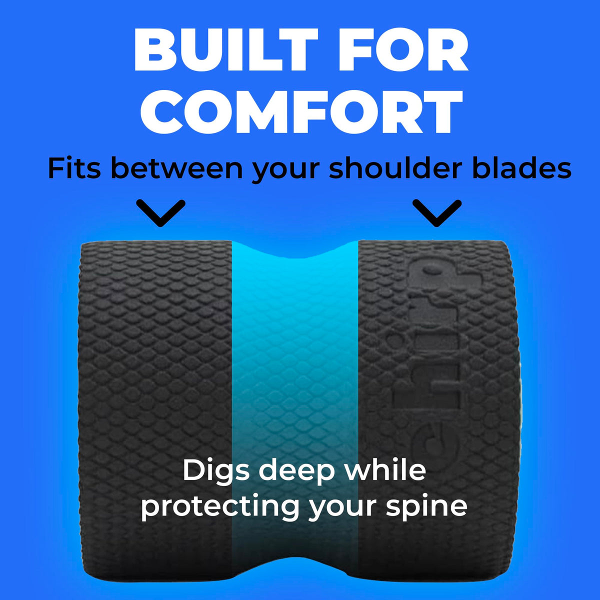 Chirp Wheel Foam Roller – Targeted Back & Neck Relief, Lumbar Spine Stretcher, Spinal Decompression Back Stretcher, Massage Roller with Density Foam for Physical Therapy, Supports 500lbs, 4-Inch Mint