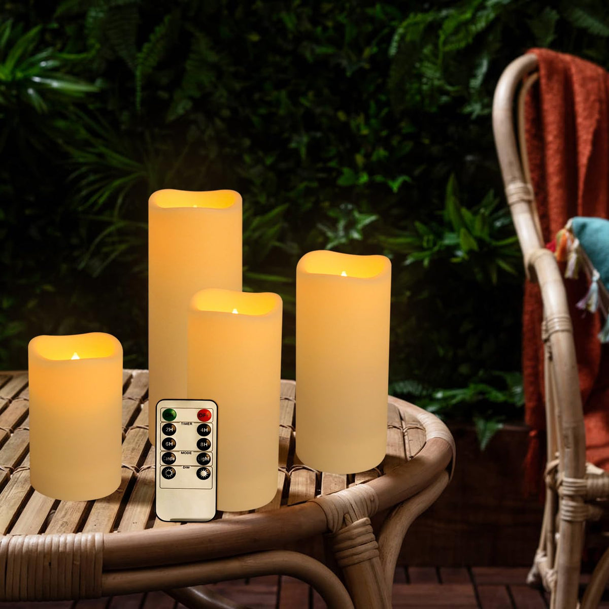 fclayvts 96-Pack LED Flameless Candles with Remote Control - Perfect for Parties, and Special Occasions(Three Sizes)