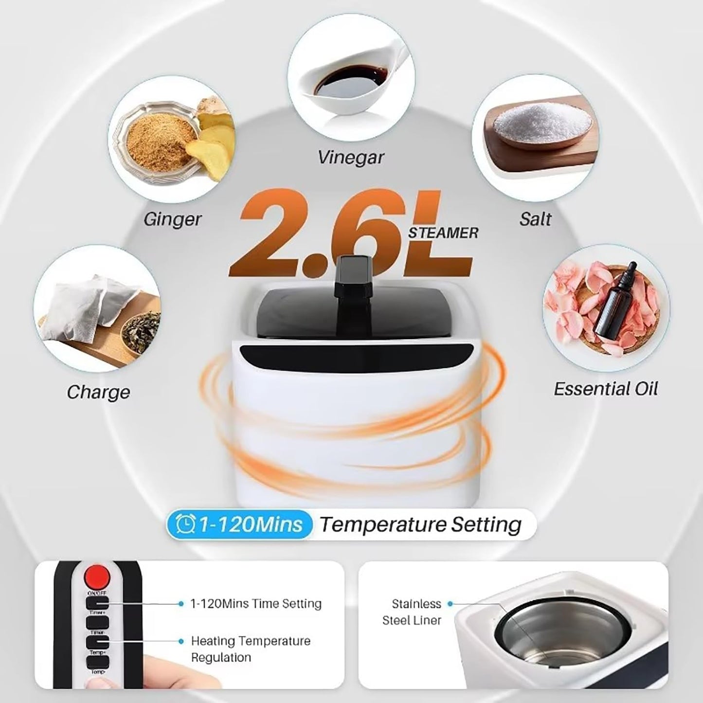YXKJZHF Portable Steam Sauna Box, Cotton Thicken Personal Sauna Tent Kit for Home Spa, Indoor Sauna Relaxation with 2.6L Steam Generator