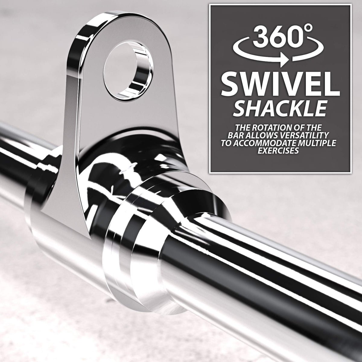 Synergee Lat Bar Cable Attachment 48". Universal Attachment for Cable Machines. Pull Down/Press Down Bar Accessory. Wide & Narrow Grip for Strong Back.