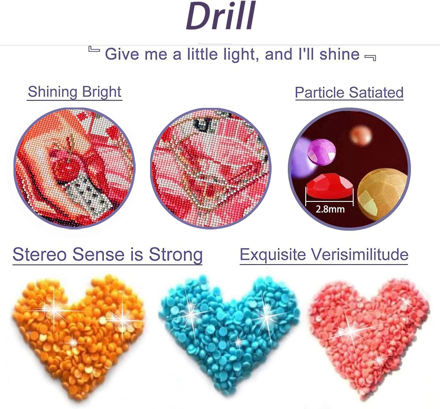6Pcs Coastal Beachy Diamond Art Kits for Adults Beginners,Full Round Drill 5D DIY Blue Christian Diamond Painting Kits,Paint by Diamonds Dot Gem Art Crystal Easy, Funny Home Wall Decor&Gift-10x12in