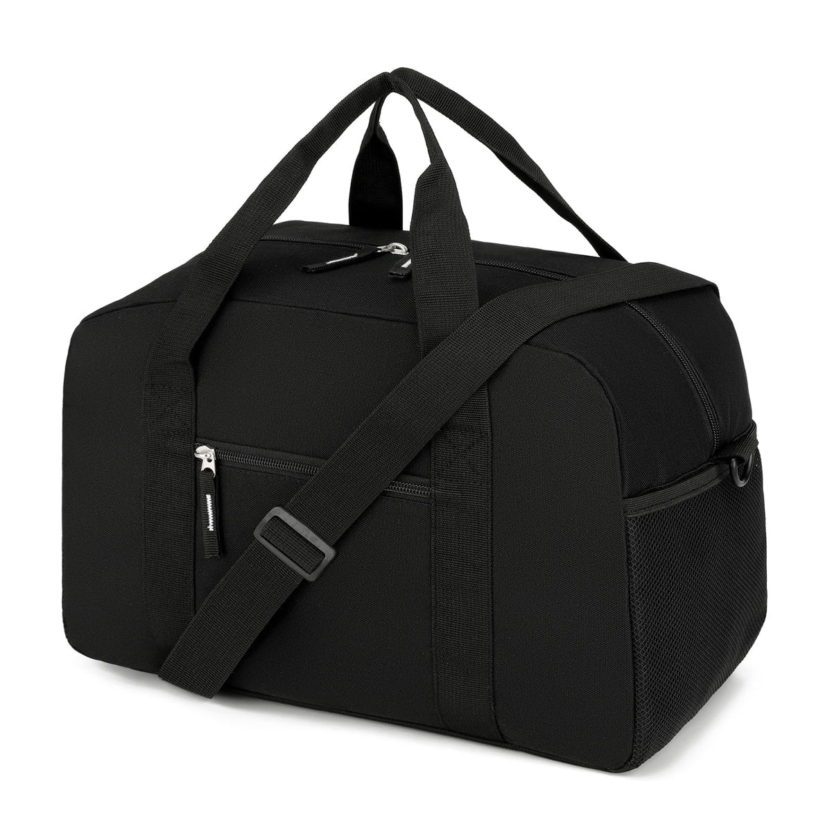 Uarition 14 inch Small Gym Bag for Men & Women, Mini Duffle Bag for Travel Sports, Lightweight Carry On Duffel Bag, Black