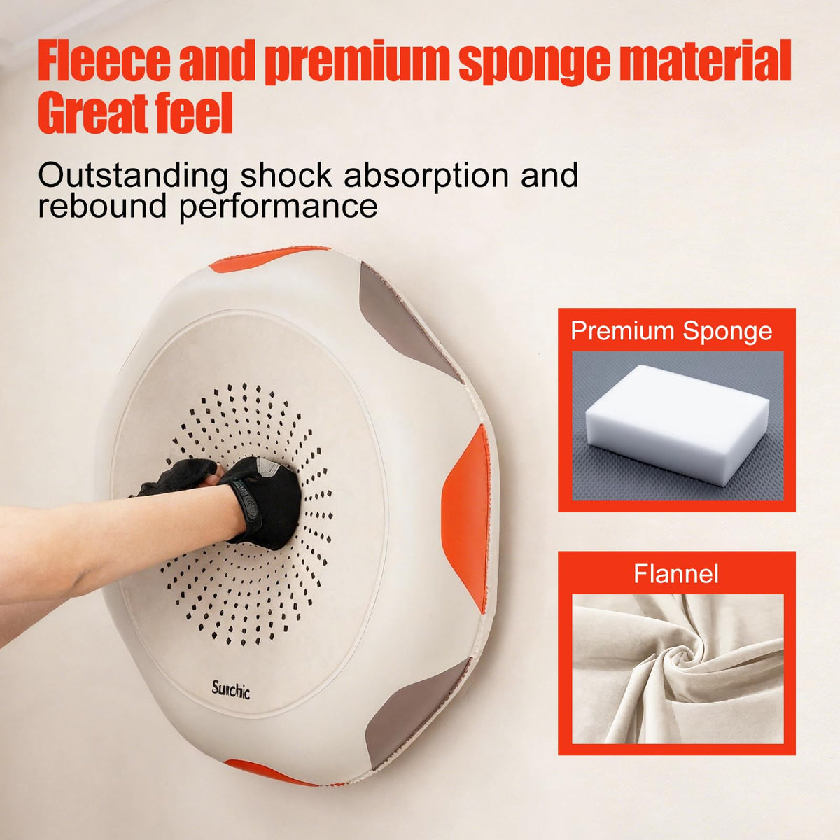Punching Bag for Adults, Sunchic 2026 New Boxing Machine with Boxing Gloves and Air Pump, No Stand Required, Wall-Friendly Design,The Faster You Punch, the Stronger the Suction to the Wall