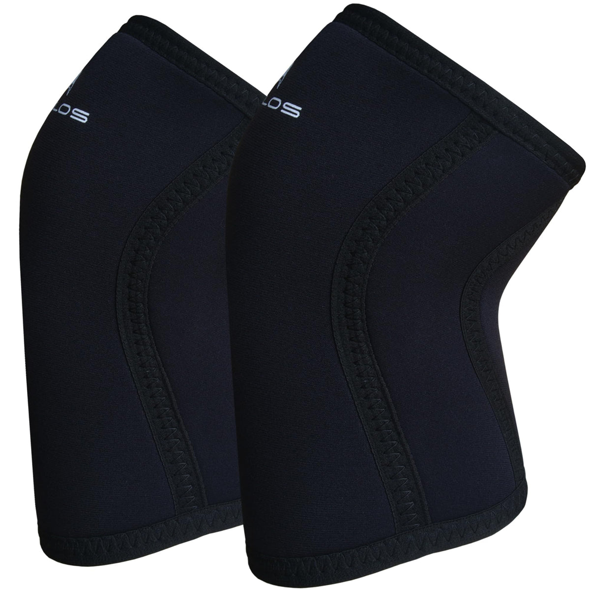 AEOLOS Knee Sleeves (1 Pair)，7mm Compression Knee Braces for Heavy-Lifting,Squats,Gym and Other Sports(Large,22Black4)