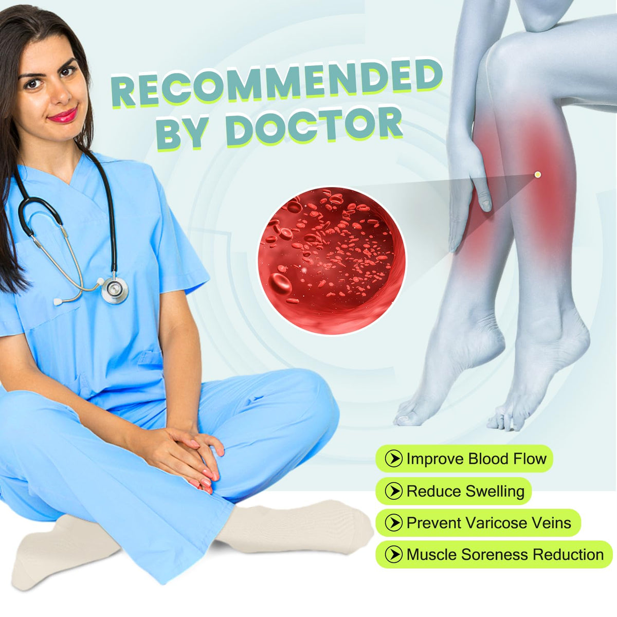 Copper Compression Socks 15-20 mmHg for Men & Women 8 Pairs – Circulation Support for Nurses,Travel,Running,Hiking,Soccer,Gifts,Pregnant,Flying,Workout Compression Socks(L/XL)