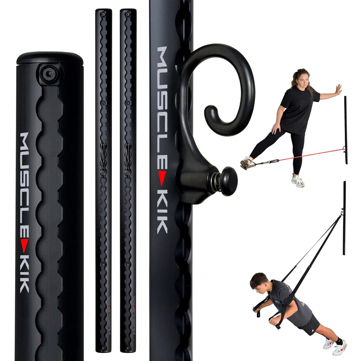 Aluminum Wall-Mounted Anchor Fitness System - Adjustable, Multi-Functional, Space Saving Home Gym Solution for Strength Training, 100+ Exercises, Easy Installation, 300lbs Capacity
