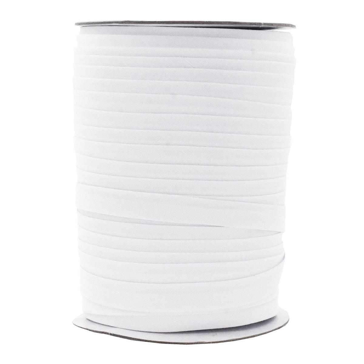 Mandala Crafts 55 Yards 1/2 Inch White Double Fold Bias Tape for Sewing - Bias Binding Tape for Quilting Binding, Hemming, Seam, and Fabric Piping