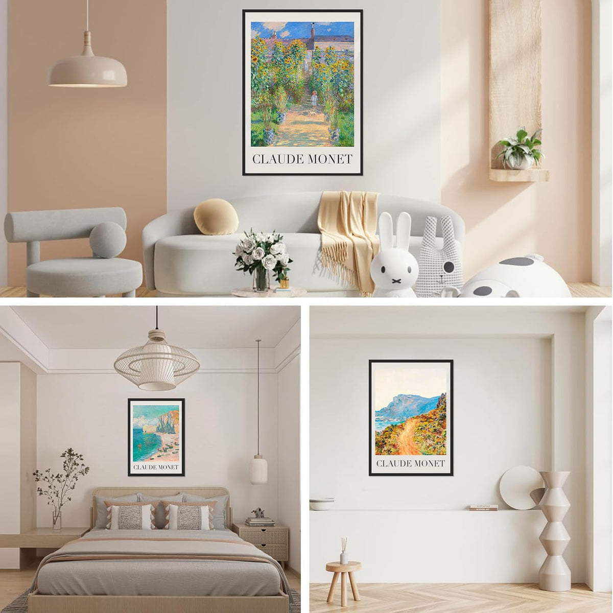 GOUOYANA Diamond Art Kits for Adults - 3 piece, Full Drill Landscape Diamond Painting Kits for Beginners, DIY Full Rhinestone 5D Diamond dots (Gemstone Craft), Home Wall Decoration (12x16 inch)