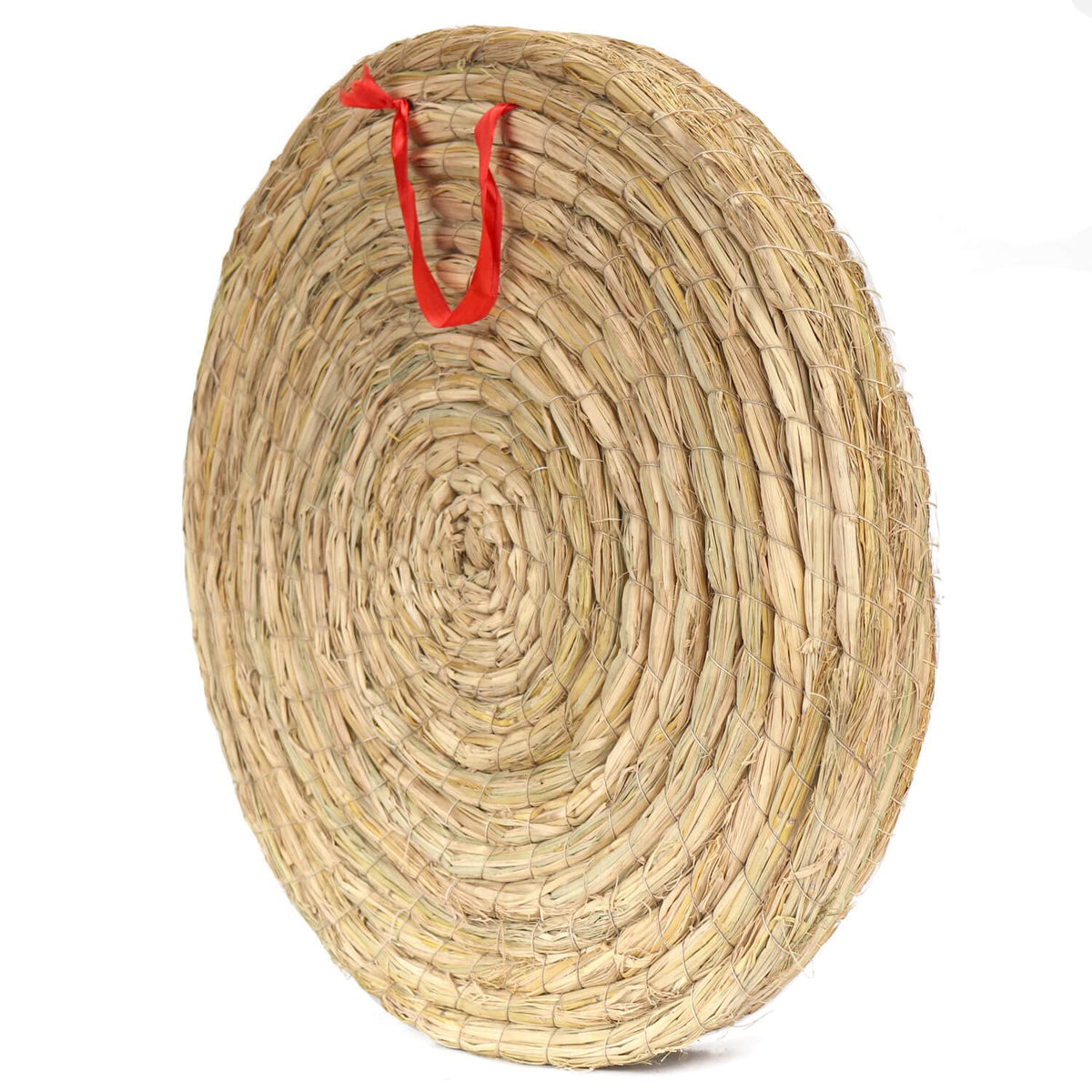 AUVIM Archery Targets Straw Solid Hand-Made Archery Target for Recurve Bow Compound Bow or Longbow 20 Inches Traditional Bow Arrow Target for Kids Youth Adult Archery Hunting Backyard