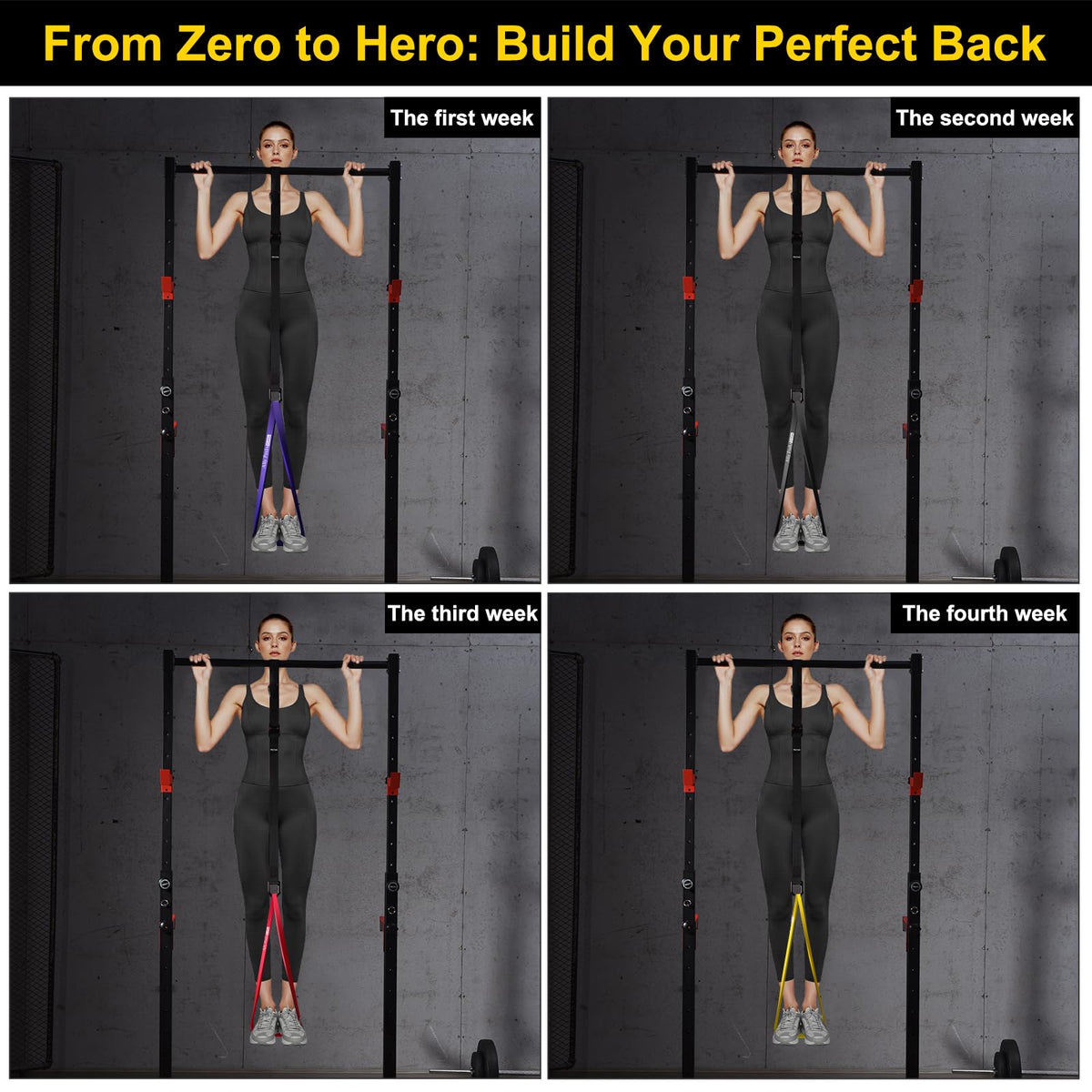 Ally Peaks Pull Up Assistance Bands System,Up to 410 lbs Assistance, Resistance Bands,Adjustable and Replaceable Pull Up Assist Band,Assisted Pull Up Resistance Bands for Pull Up Assist Push Up Assist