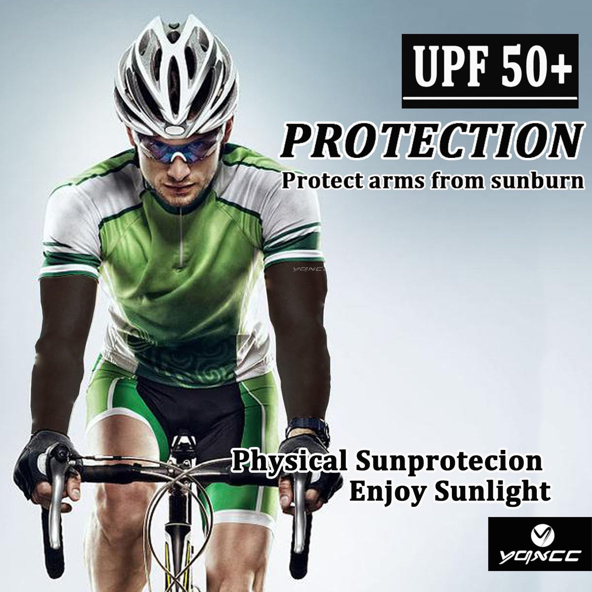 YQXCC 6 Pairs Arm Sleeves for Men Women | UPF 50 Cooling UV Sun Protection | Sports Compression Sleeves