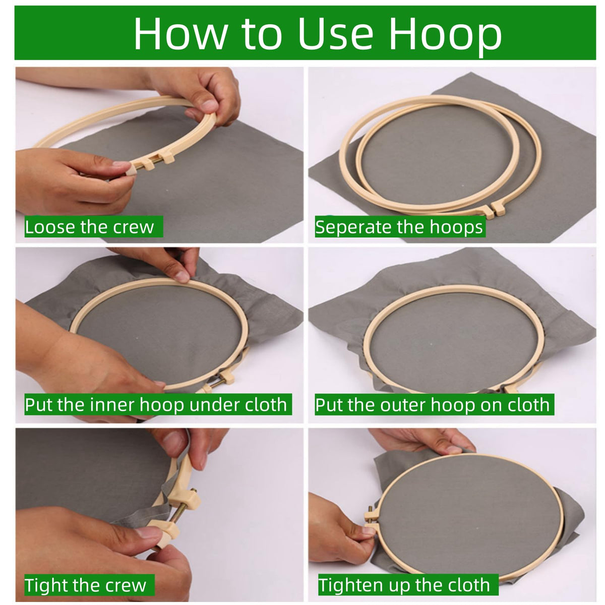 DIY Punch Needle Kits for Beginners Cute Cartoon Brown Dachshund Dog with Hoop Embroidery Punch Needle Starter Craft Set Easy for Adults and Children Festival Gift and Decoration 20x20cm-6
