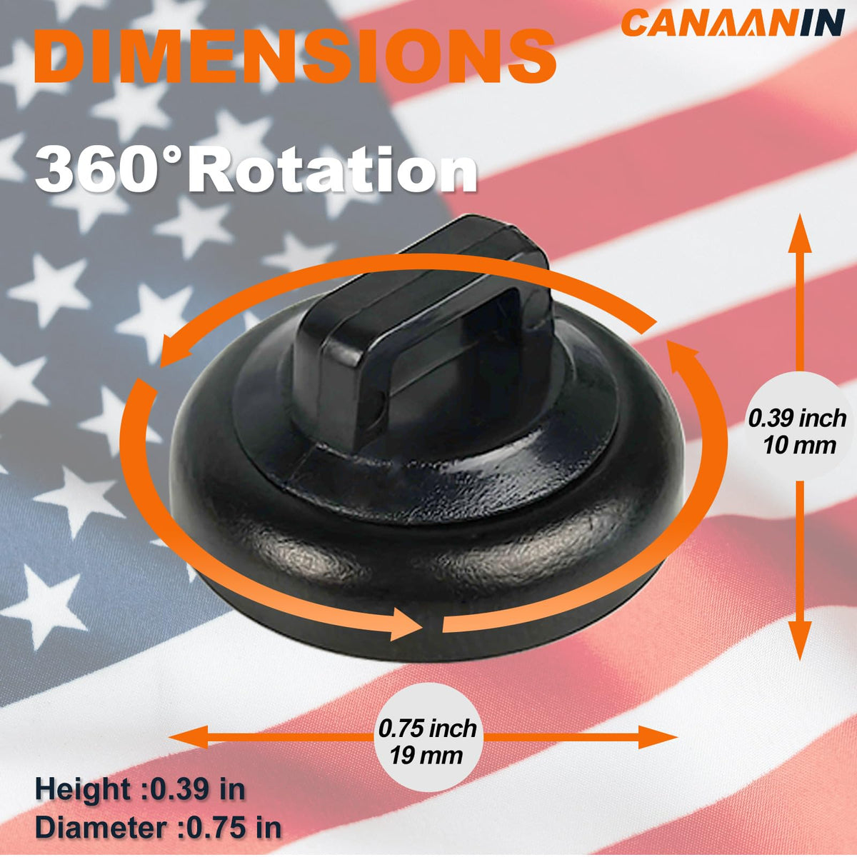CANAANIN Magnet Zip Tie Mount Magnetic Zip Ties Mount Clips Base Holder Strong Multipurpose Wire Cable Holder Mount Wire Clips Management for Home Office Marine Electrical Wiring (Black, 24 Piece)
