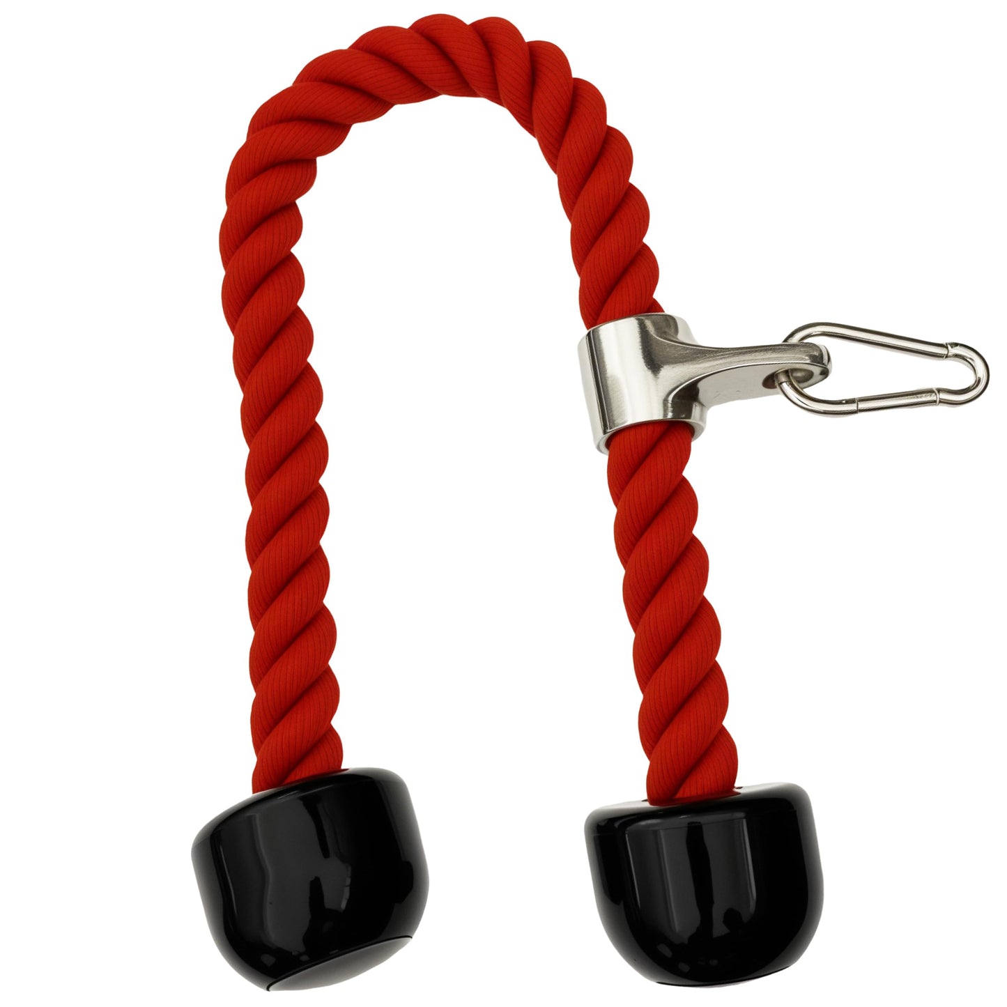 qibylift Tricep Rope Cable Attachments Cable Machine Accessories for Home Gym, 27 Inch Tricep Rope For Pulley System Attachment, LAT Pull Down, Cable Machine Attachments, Weight Fitness (Red)