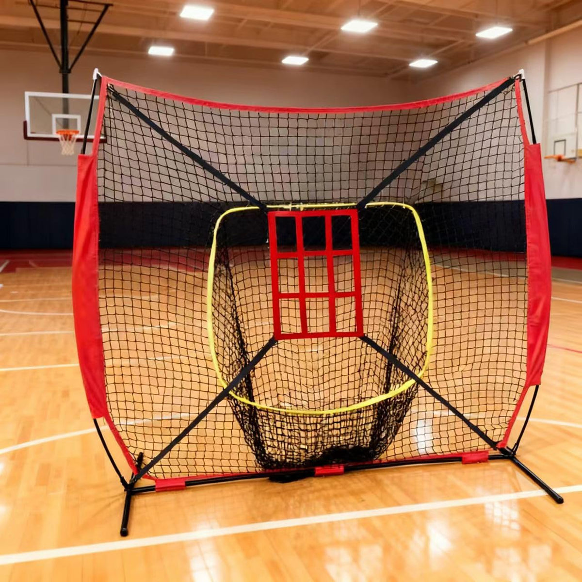 Adjustable Strike Zone Target for Baseball and Softball Net,9 Hole Throwing Pitching Hitting Batting Catching Practice Target, Pitcher Accuracy Training Aids