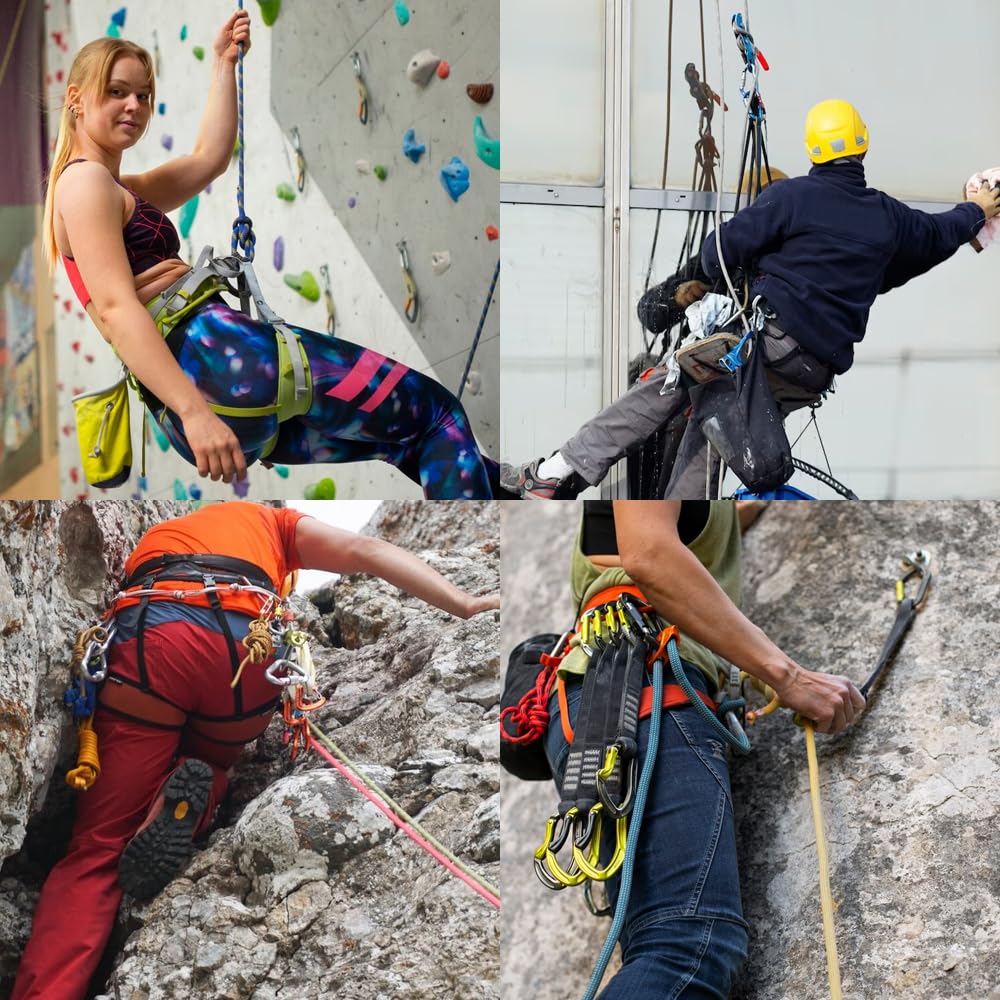 YERGOFE Climbing Holds Anchor Set - 6 PCS - Stainless Steel Bolt Hanger and Bolt Heavy Duty Climbing Holds Weight 2500KG for Indoor Outdoor Climb Train (12MM)