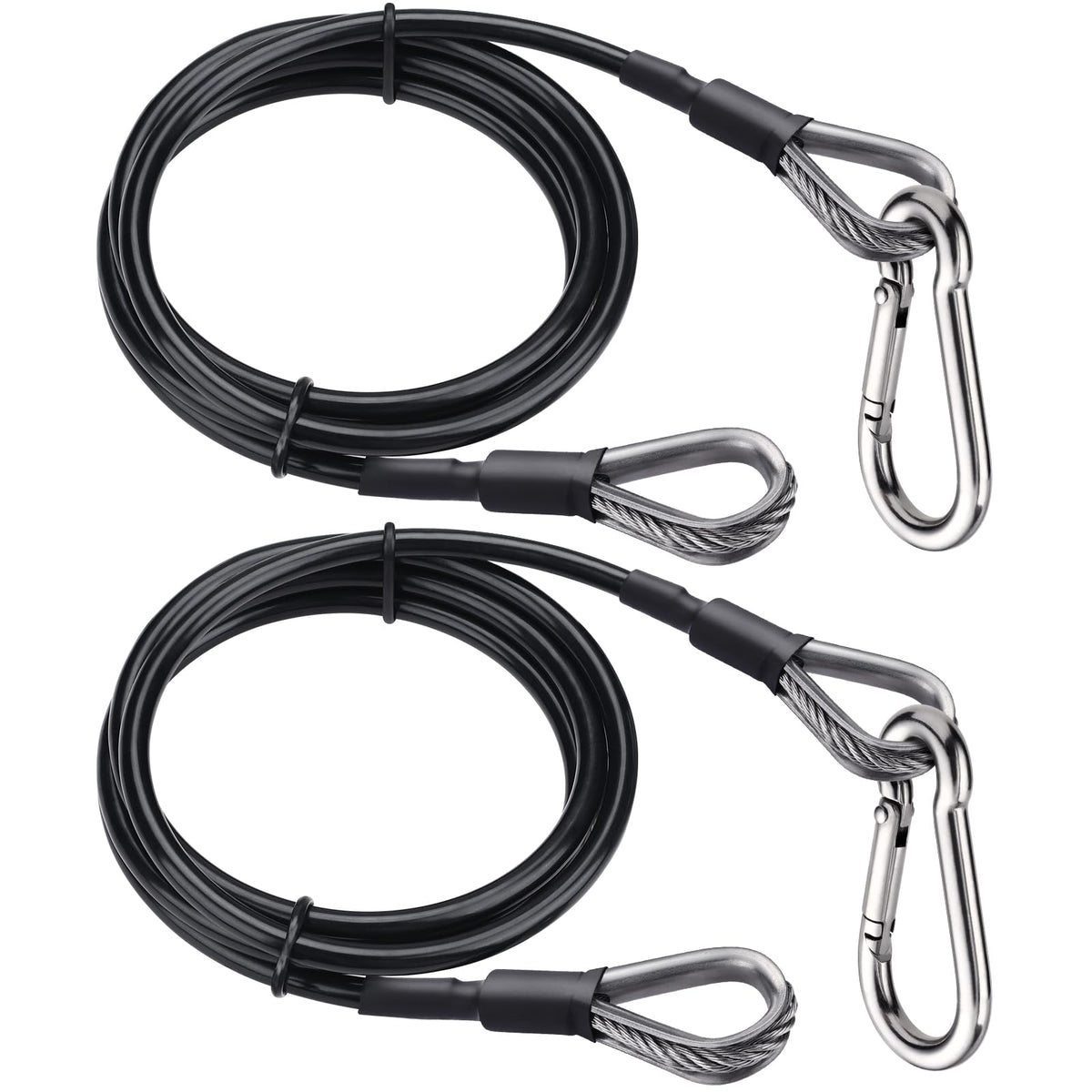 TOBWOLF 2PCS 39" Gym Extension Cable, Fitness Cable Extension Compatible with Bowflex Home Gym Accessories, Replacement Gym Cables Machine Extension for LAT/Tricep Pull Down & Leg Extensions Machine
