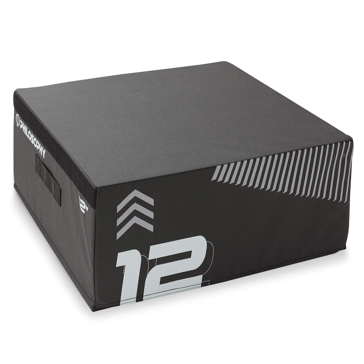 Philosophy Gym Soft Foam Plyo Box - 12", Stackable Plyometric Jump Box for Home Gym, HIIT, Jumps, Step-Ups, Agility and Strength Training