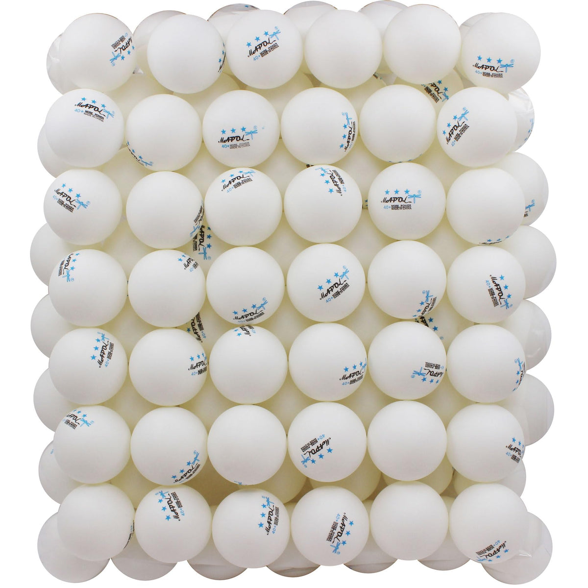 MAPOL 100 Pack White 3-Star Table Tennis Balls Advanced Training Ping Pong Ball