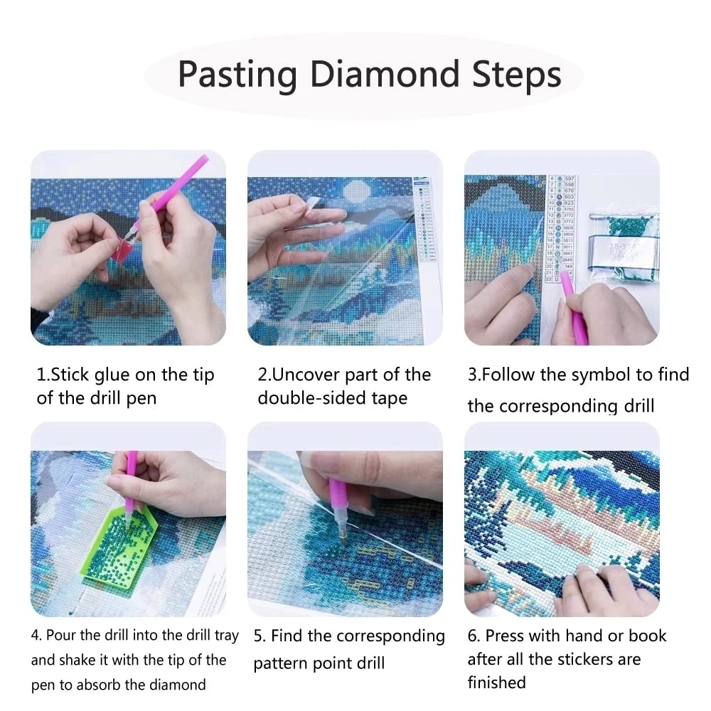 Hummingbird Diamond Painting Kits for Adults - Stained Glass Diamond Art Kits for Adults Beginner, DIY Full Drill Diamond Dots Paintings with Diamonds 5D Gem Art and Crafts Home Wall Decor 14x14inch