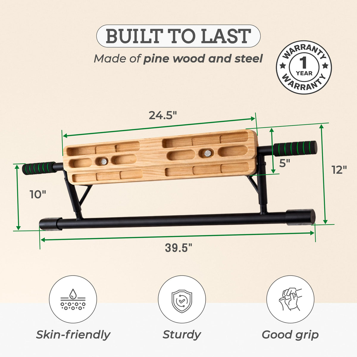 Doorway Hangboard Pull-Up Bar for Fingerboard, Rock Climbing, and Bouldering Training, No Drilling Required, Grip Strenth Training at Home