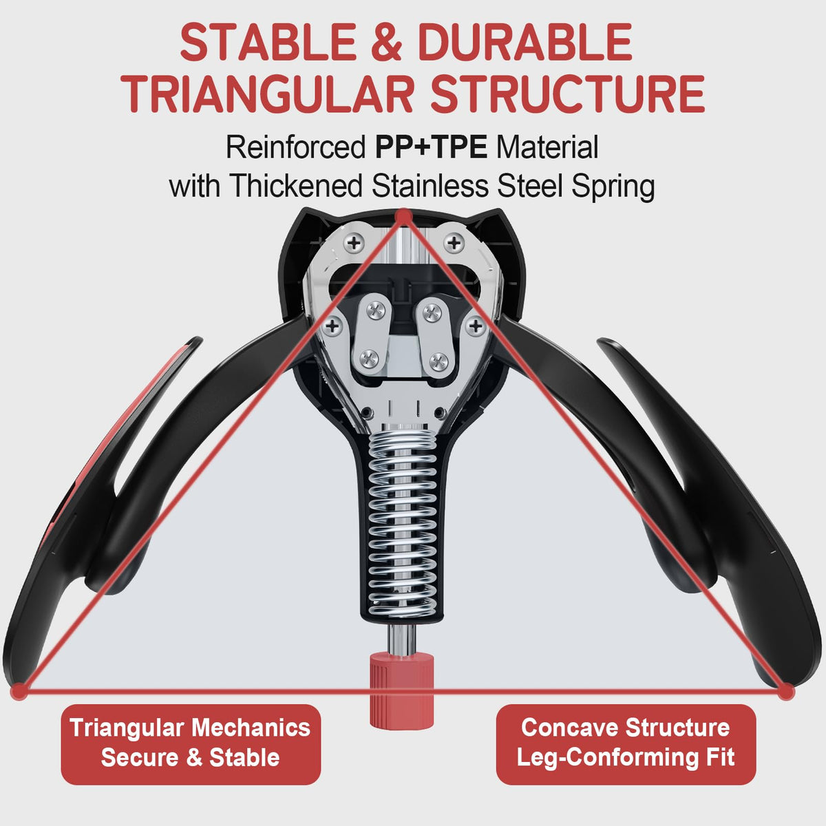 Pelvic Floor Exercise Devices 77 lb Adjustable Kegel Inner Thigh Exerciser and Hip Trainer Workout Equipment for Home Postpartum Recovery Women Men, with Band, Black