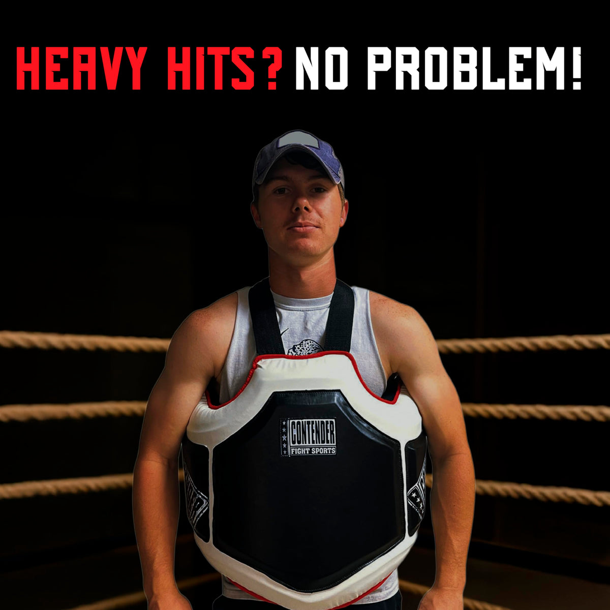 Contender Fight Sports Heavy Hitter Boxing Body Protector PBP Black/White