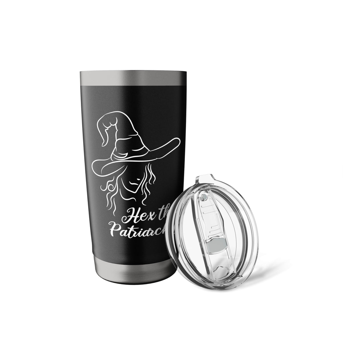 Hex The Patriarchy Halloween Witch Feminist Stainless Steel Insulated Tumbler