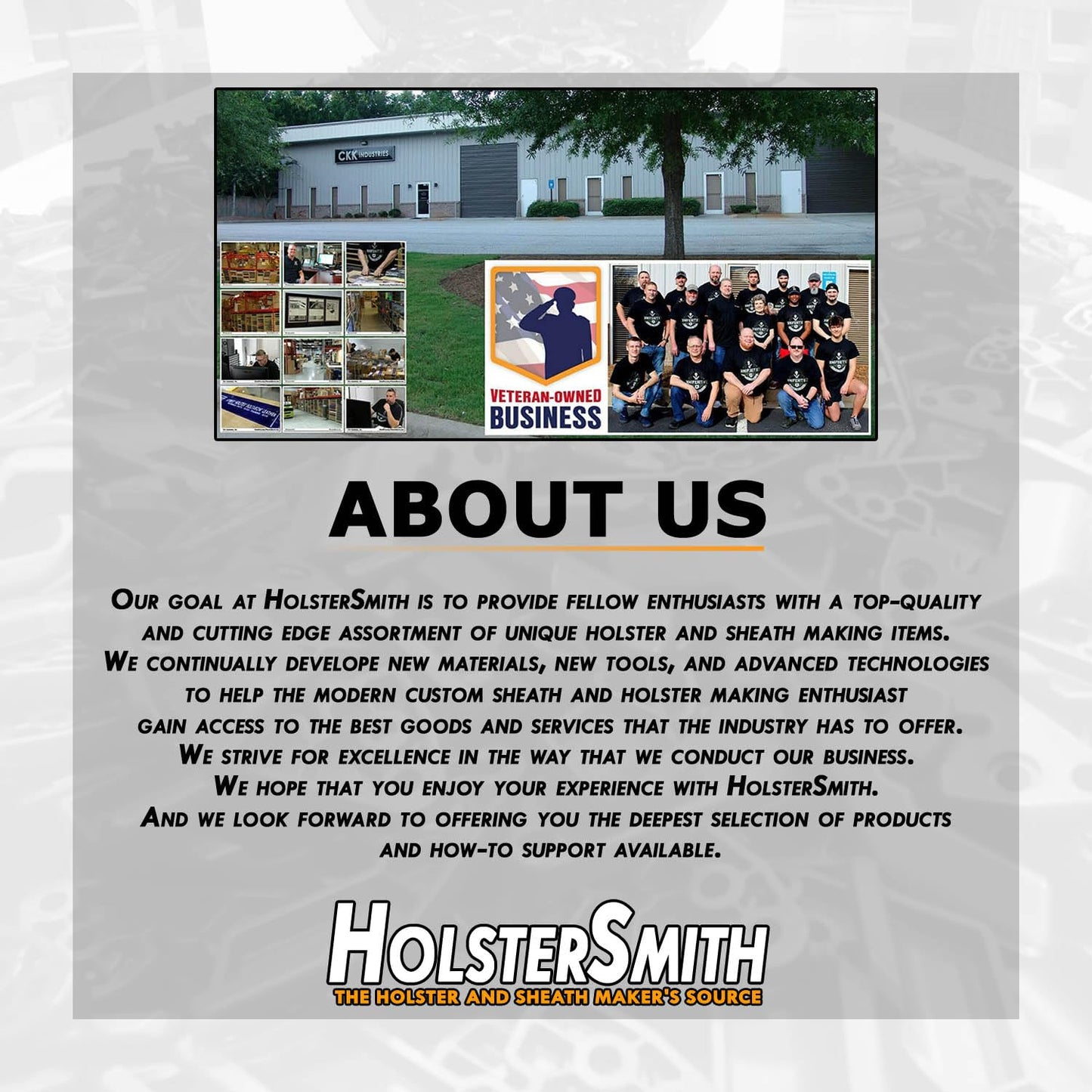 HolsterSmith Holster Belt Clips - SpeedEase Design - (Fits 1.50 inch Belts) - USA Made - Black - (with Mounting Hardware) - (1 Pair) - for Holster Making & Hobby