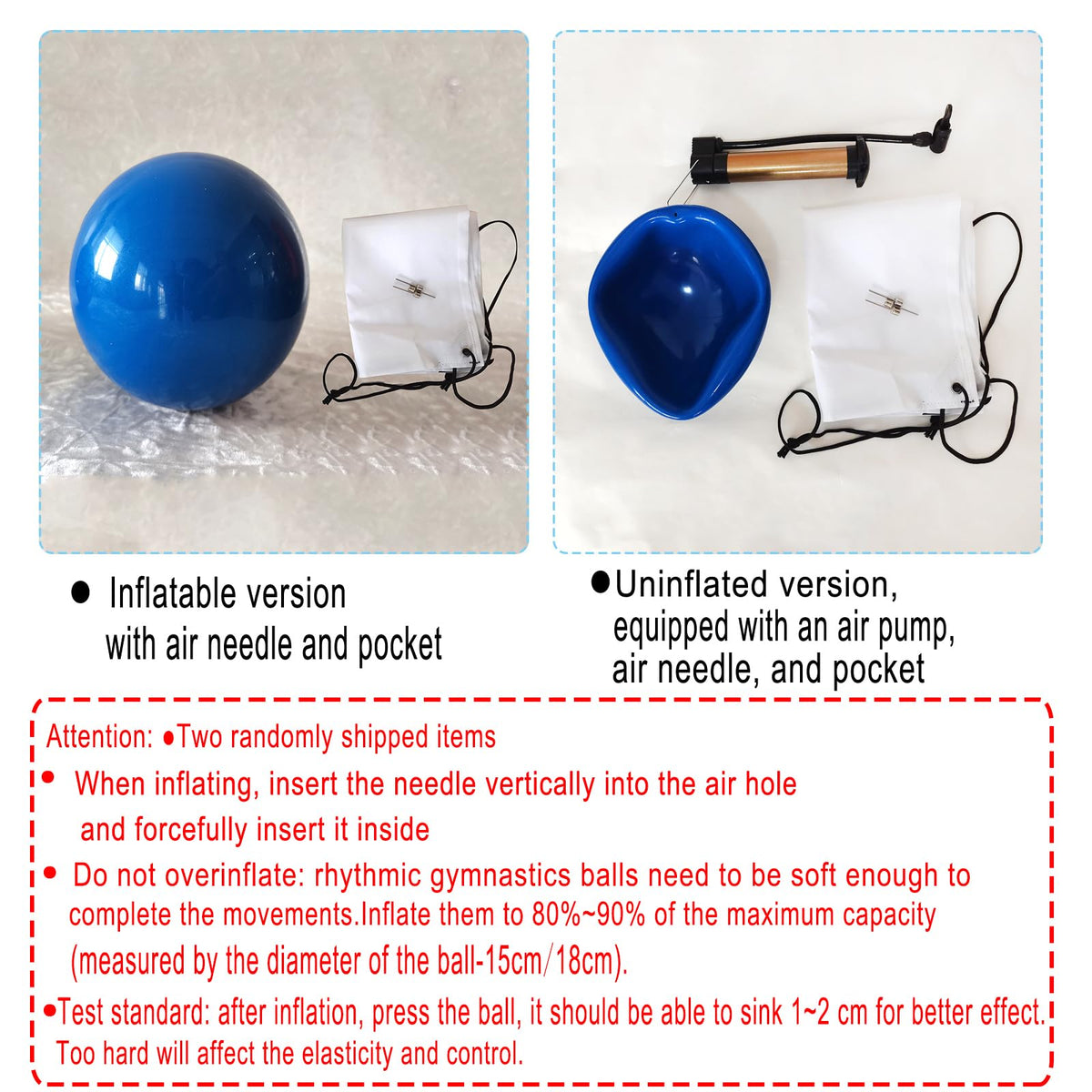 JoyCan Professional Rhythmic Gymnastics Ball for Dance Training Competition Performance and Fitness