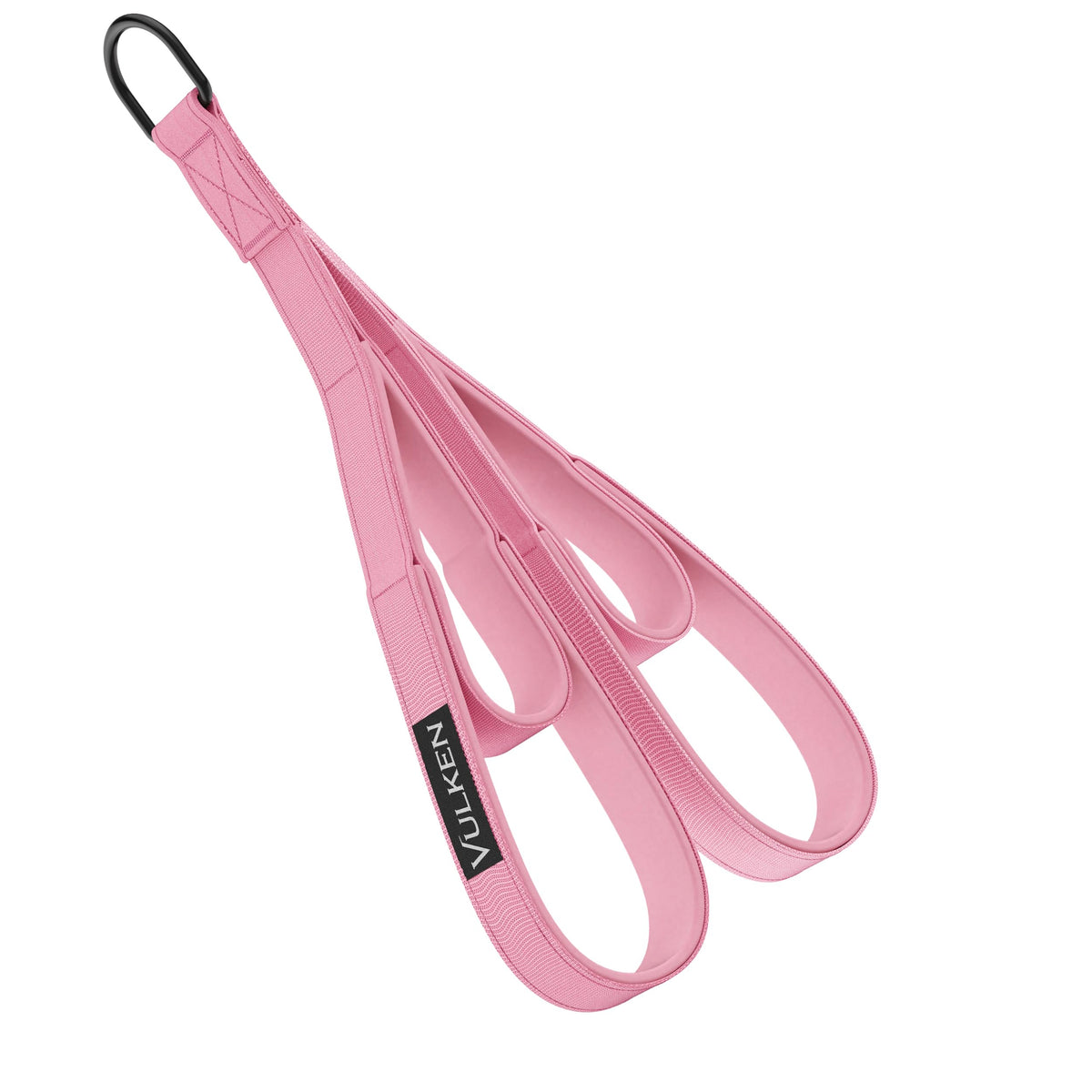 Vulken Tricep Rope Cable Attachment. 24 Inch & 17 Inch Two Lengths Built in One Pull Down Rope. Triceps Extension Straps Gym Equipment. Home Workout Handles for Resistance Bands, Pink
