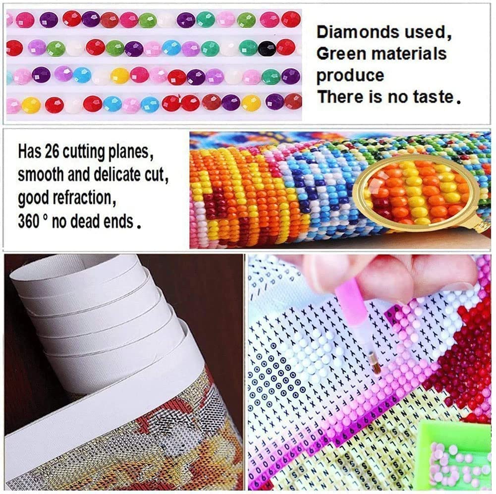 DIYPAINTING 5D Diamond Art Painting by Number Kits Wizard Movie of Oz 16X20 Painting Cross Stitch Full Drill Crystal Rhinestone Embroidery Pictures Arts Craft for Home Wall Decor