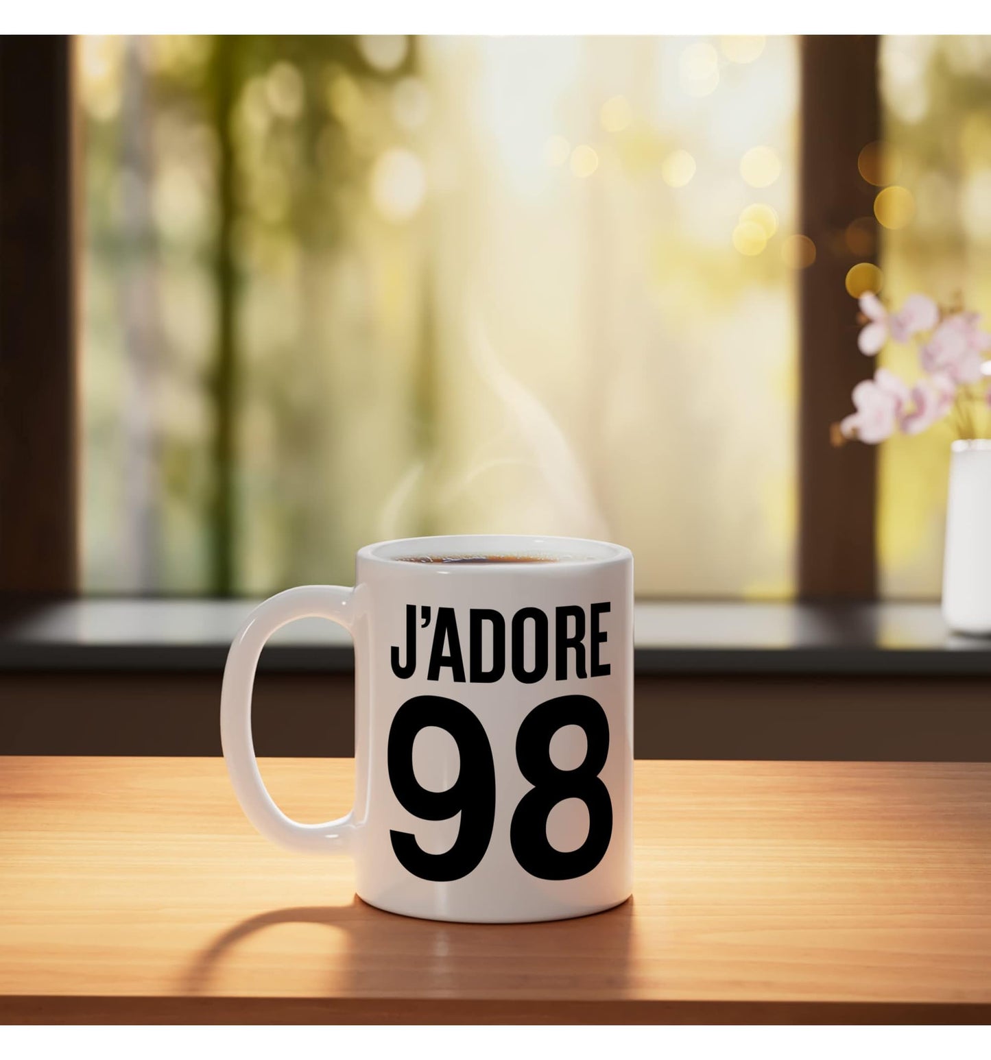 J'adore 98 T-shirt Halloween Christmas Funny Cool Holidays Ceramic Mug, White