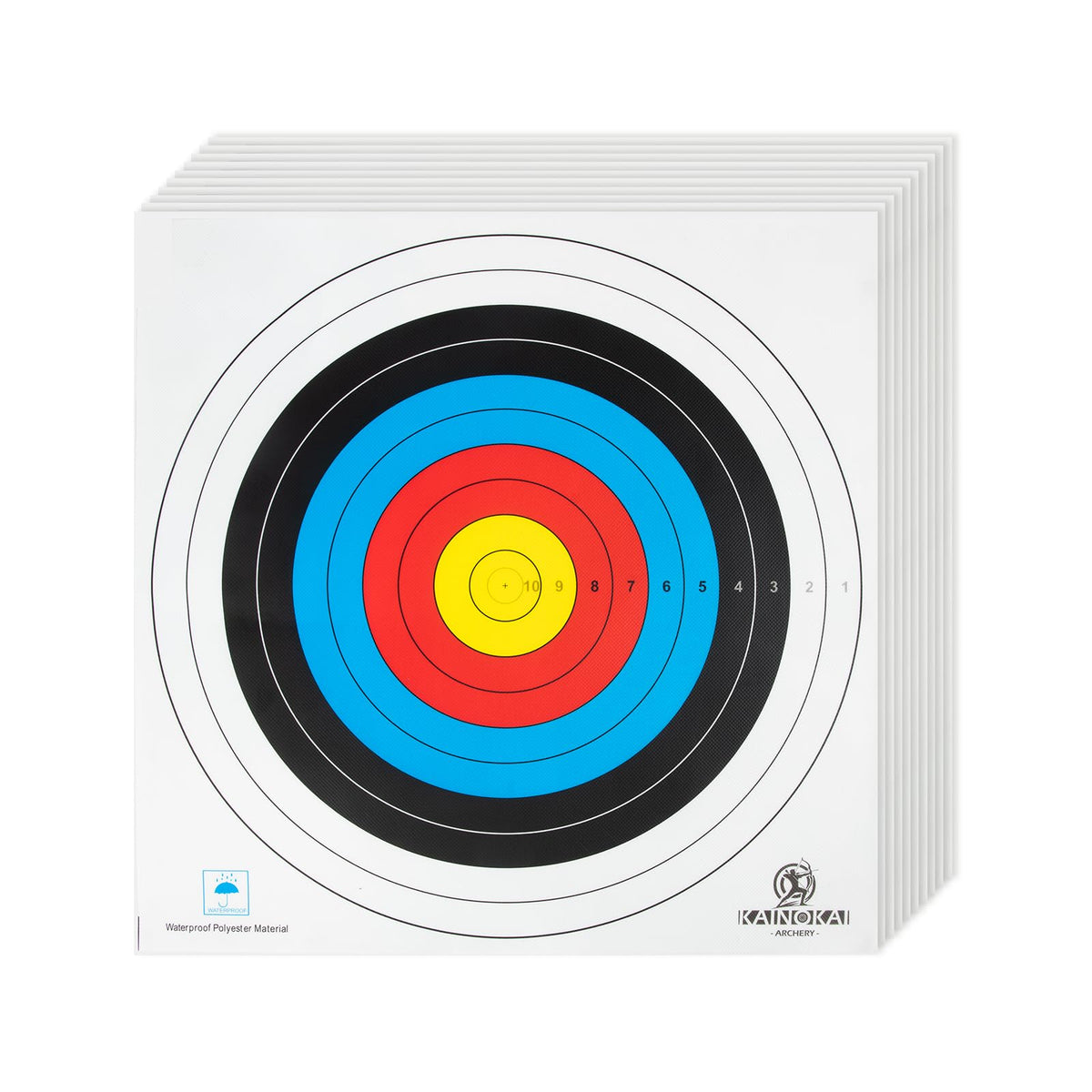 KAINOKAI Competitive Archery Targets Paper Compound Bow Target Paper 40cm/60cm/80cm (40cm/16in（10 Rings） 10PCS)