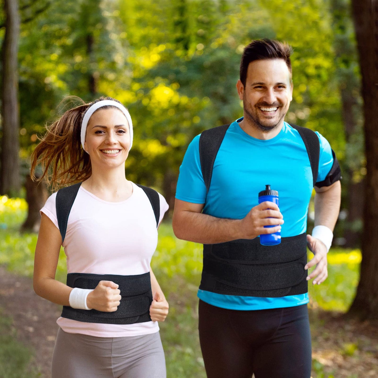 DIANMEI Back Brace Posture Corrector for Women and Men, Back Braces for Upper and Lower Back Pain Relief, Adjustable and Fully Back Support Improve Posture and Lumbar Support(M, 30"-35.5" Waist)