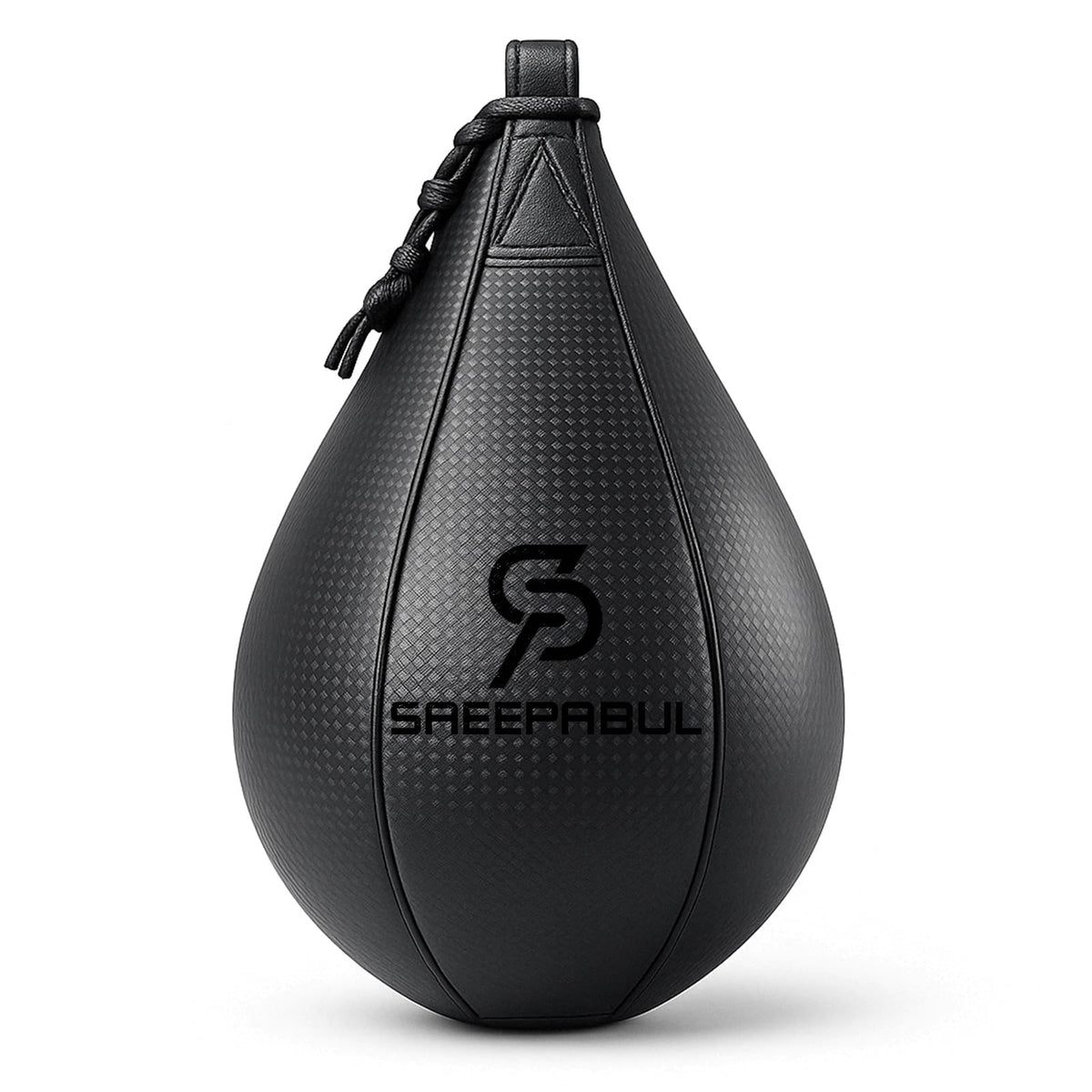 SAEEPABUL Speed Bag,Speed Bag for Boxing,PU Leather Reflex Training Pear Shaped Punching Bag,Fast Reaction Skills Development Perfect for Kids Teens Adults Boxing Coaches Black