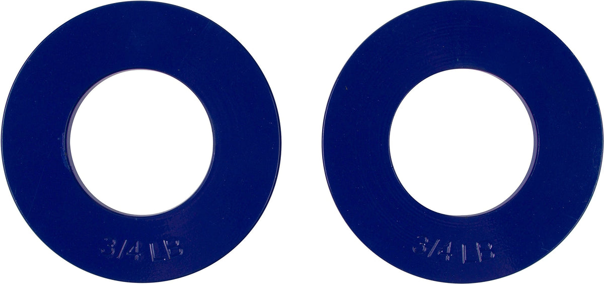 Fractional Weight Plates - 2 Each of 1/4, 1/2, 3/4, 1 lb. Total Set of 8 by Trademark Innovations (Grey, Blue, Green, & Red)