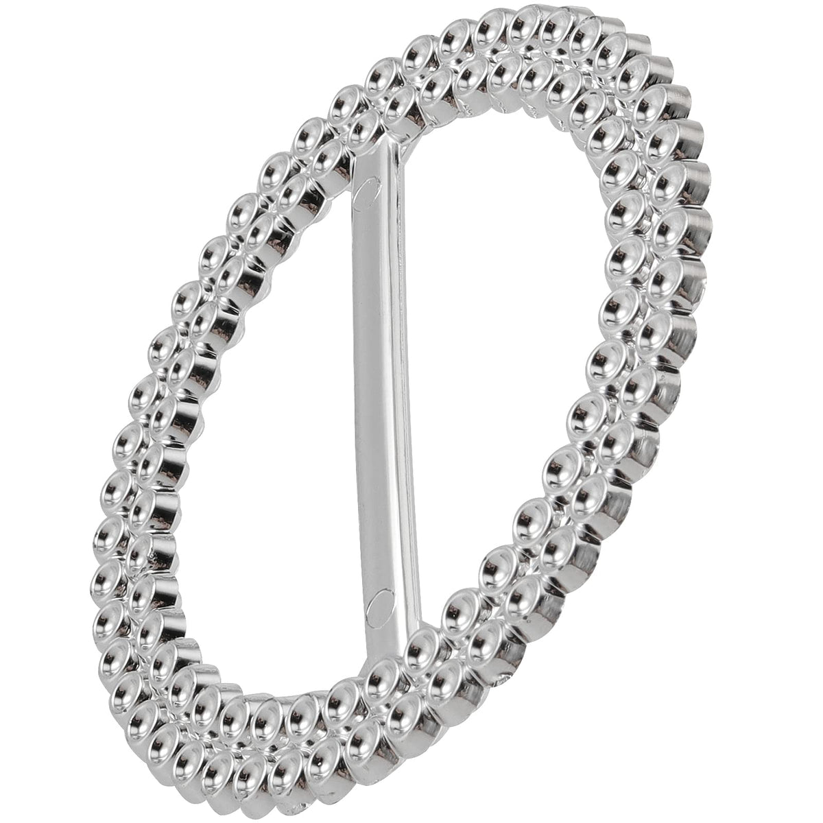 HAKZEON 200 PCS 2.5 Inch Silver Chair Sashes, Round Chair Sash Buckles, Acrylic Rhinestone Ribbon Buckle, Chair Sash Ribbon Slider for Wedding, Party, Banquets, Home, Craft