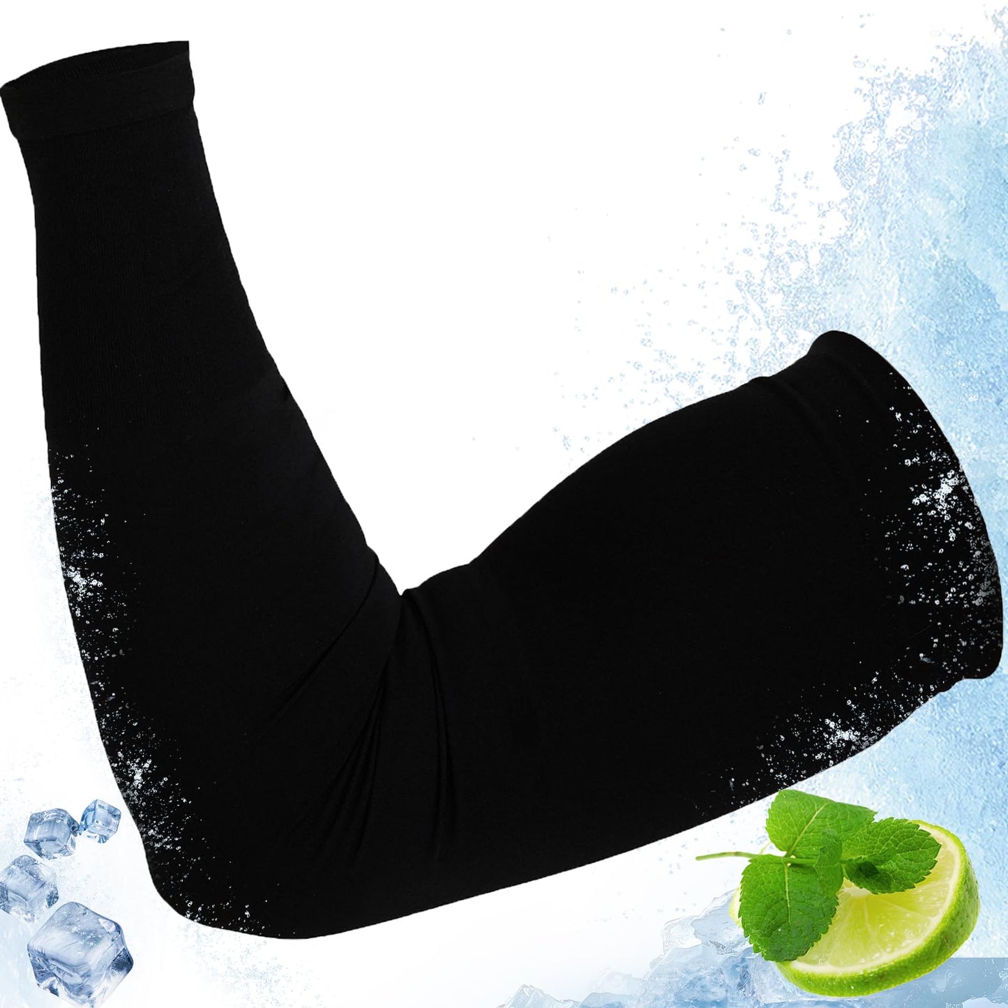 AZOI Arm Sleeves for Men Women – Cooling UV Sun Protection UPF 50+ Compression Sports Sleeves for Outdoor, Tattoo Cover Up （2 pairs）